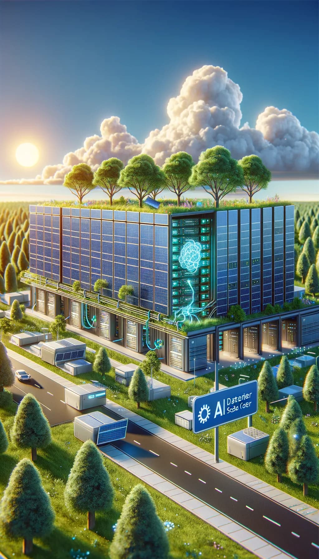AI Centers Lean on Solar Over Politics