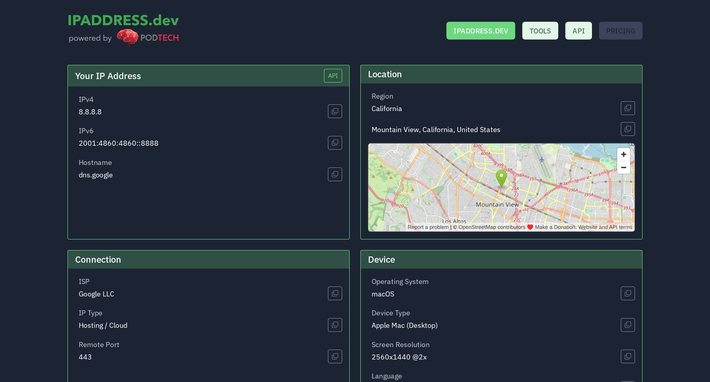 IPAddress.dev: IP Intelligence and a Developer Toolbox in One Tab